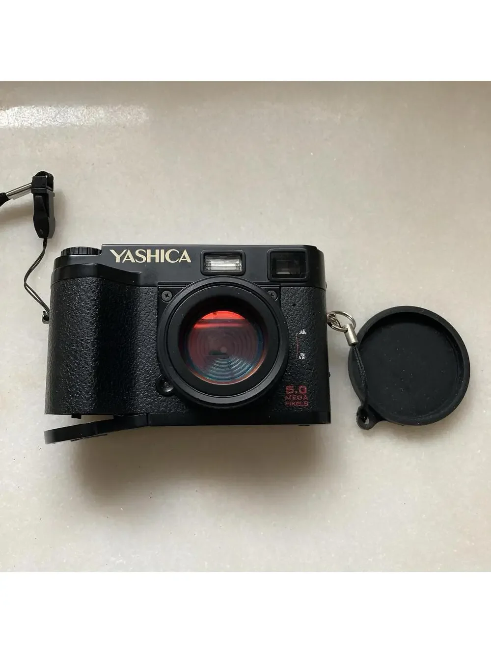 Working Rare Yashica Digital Camera F521 Rare Works But Defective Battery Cover